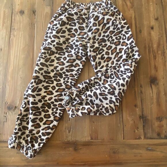 Gymboree Animal Print Corduroy Pants Leopard Jewel Accent Bottoms SizeToddler 4T - Picture 9 of 10